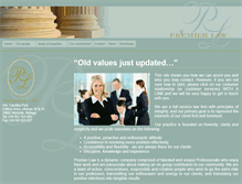 Tablet Screenshot of premierlaw.net